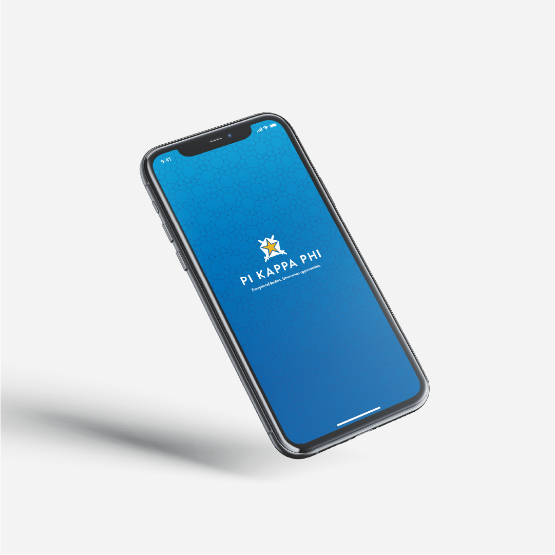 blurry photo of sunset over ocean with logo on top